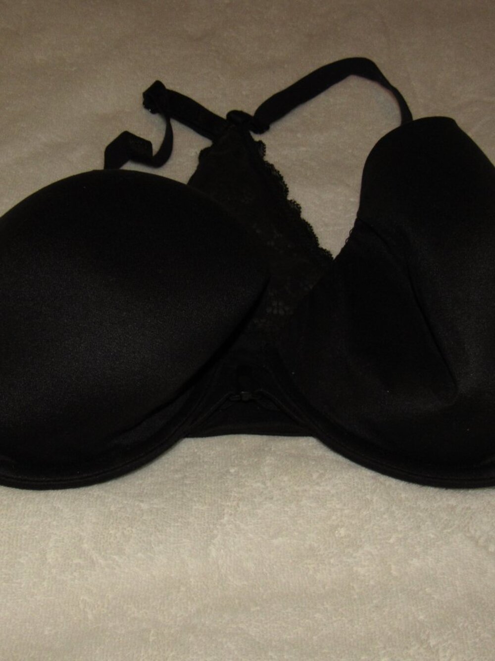 Victoria's Secret Body By Victoria Black Lined Demi Bra Size 36DD USED